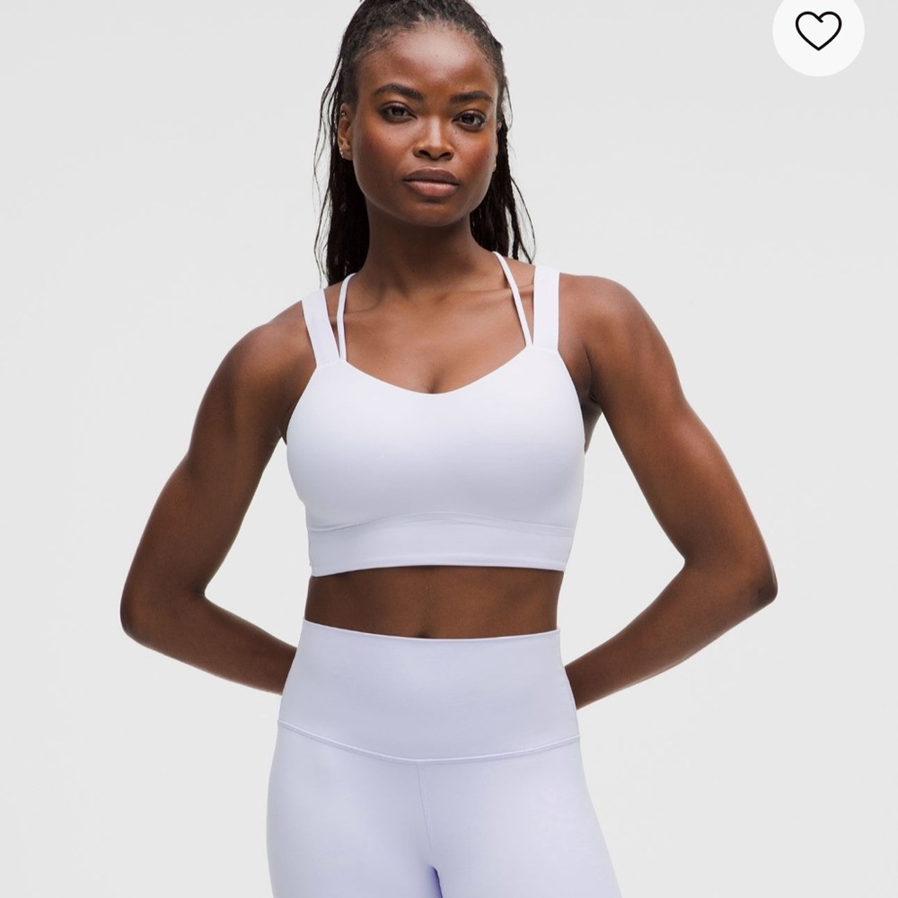 Lululemon Like A Cloud Longline Bra D/DD Serene Blue New Color Size 12